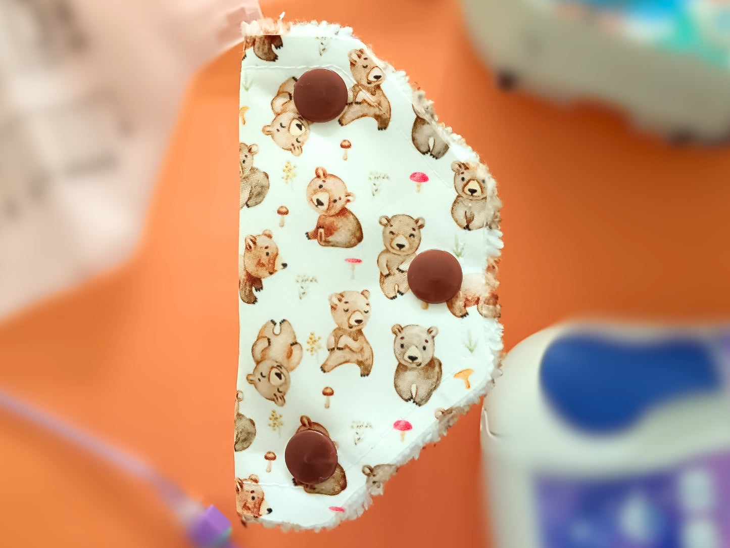 Port Cover brown bear Tubie Cover Tubie Life connector cover