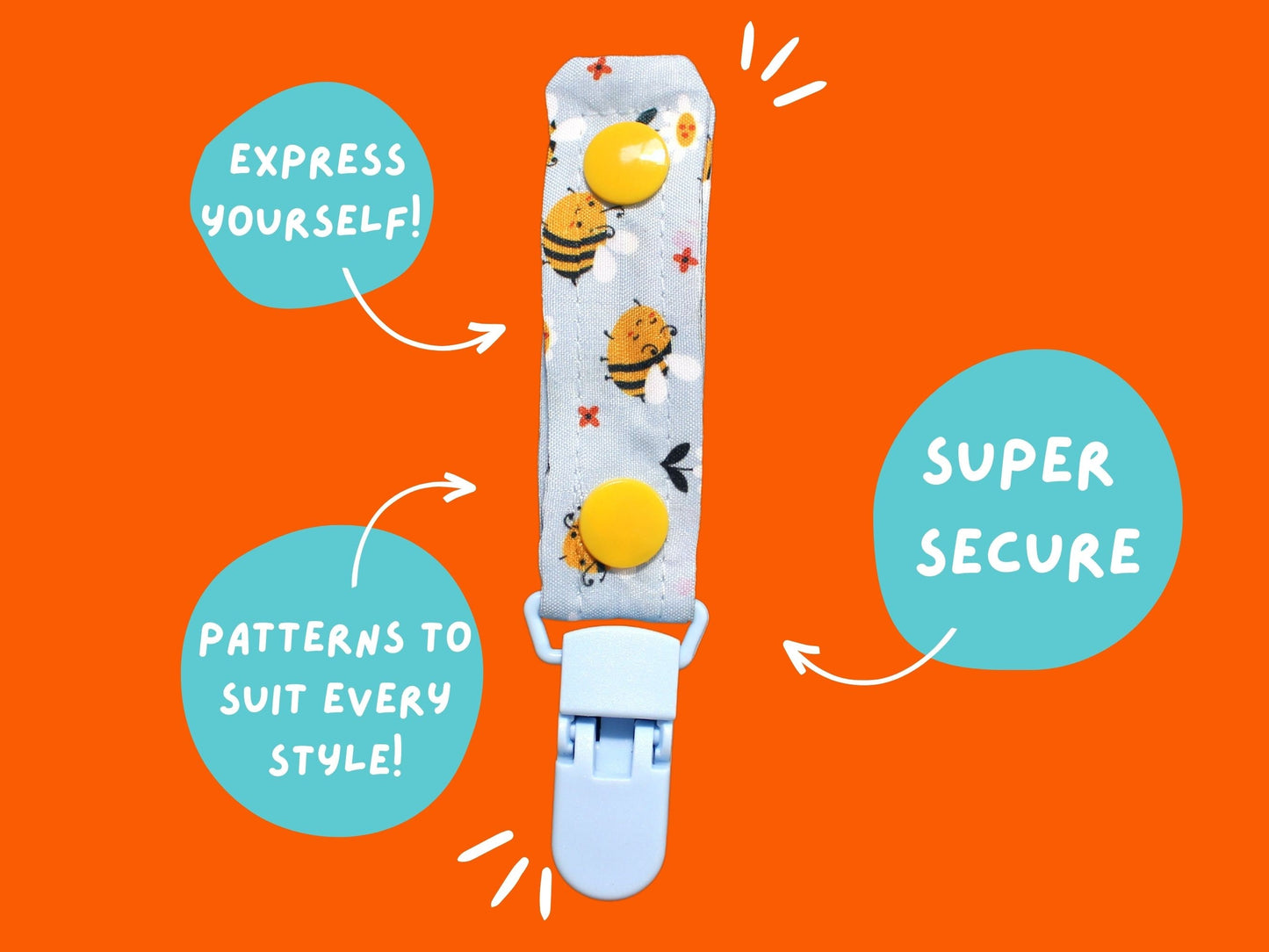 Tubie Clip SPRING BEE TUBIE Clip Tubie Life Line Clip