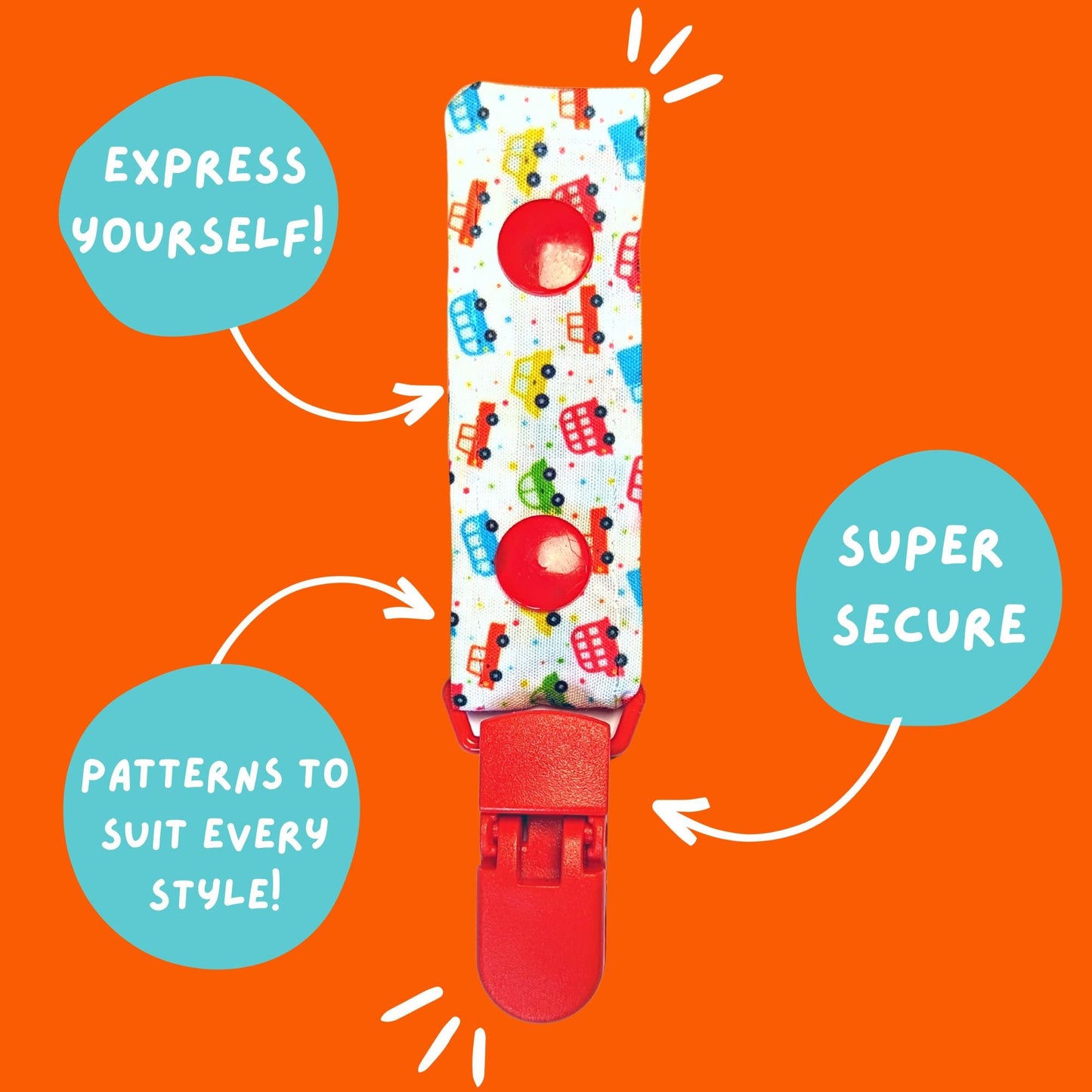 Tubie Clip CARS TUBIE Clip Tubie Life Line Clip