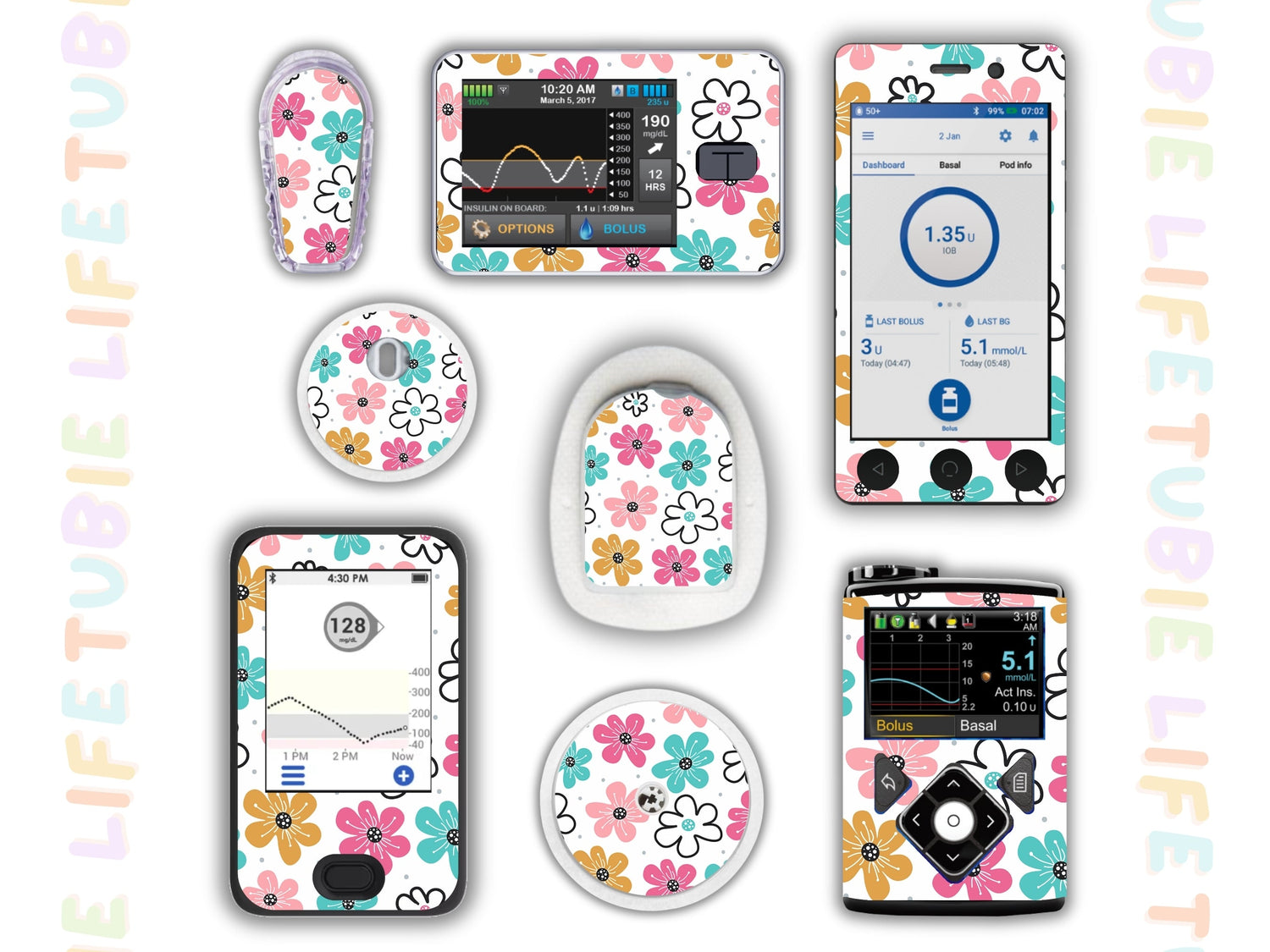 Diabetes Device Decals