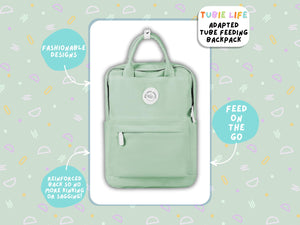 Mint Green Tubie Life Adapted Backpack Box
