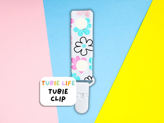 Tubie Clip Tubie Life Line Clip pastel flowers