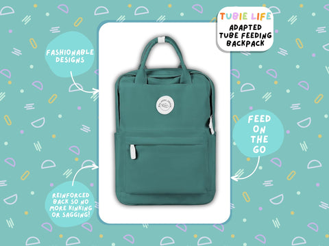 Sea Green Tubie Life Adapted Backpack Box