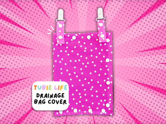 Drainage Bag Cover Tubie Life Catheter cover pink polka