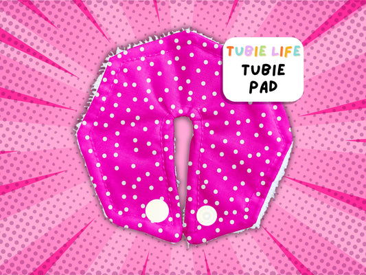 Tubie Pad Tubie Life G Tube Pad pink polka