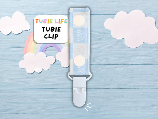 Tubie Clip Tubie Life Line Clip blue rainbow