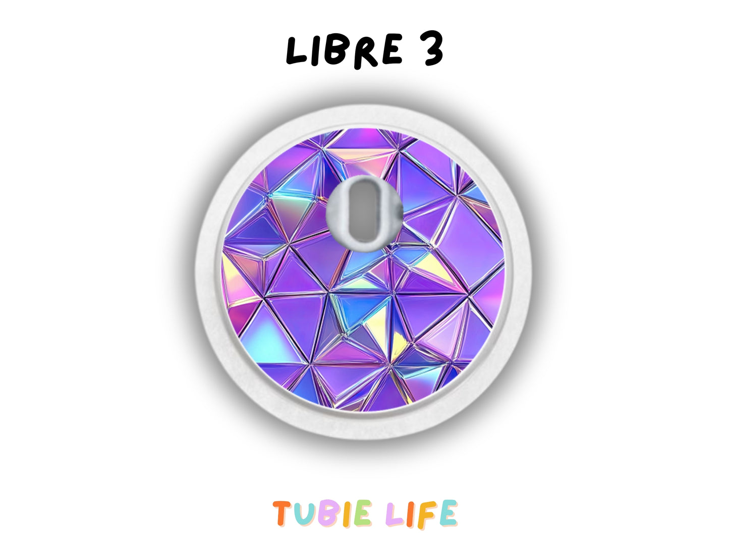 Diabetes Device Decals stickers for Libre 2, Dexcom G6, Medtronic minimed, omnipod, t-slim, Libre 3 purple triangles