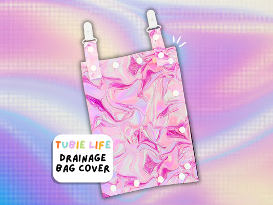 Drainage Bag Cover Tubie Life Catheter cover pink swirl