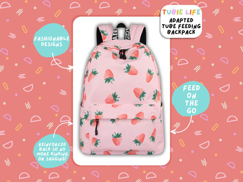 Strawberry Tubie Life Adapted Backpack Pattern