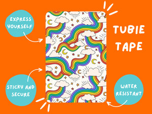 Tubie Tape Pride Clouds Full Sheet TUBIE TAPE Tubie Life ng tube tape gay pride