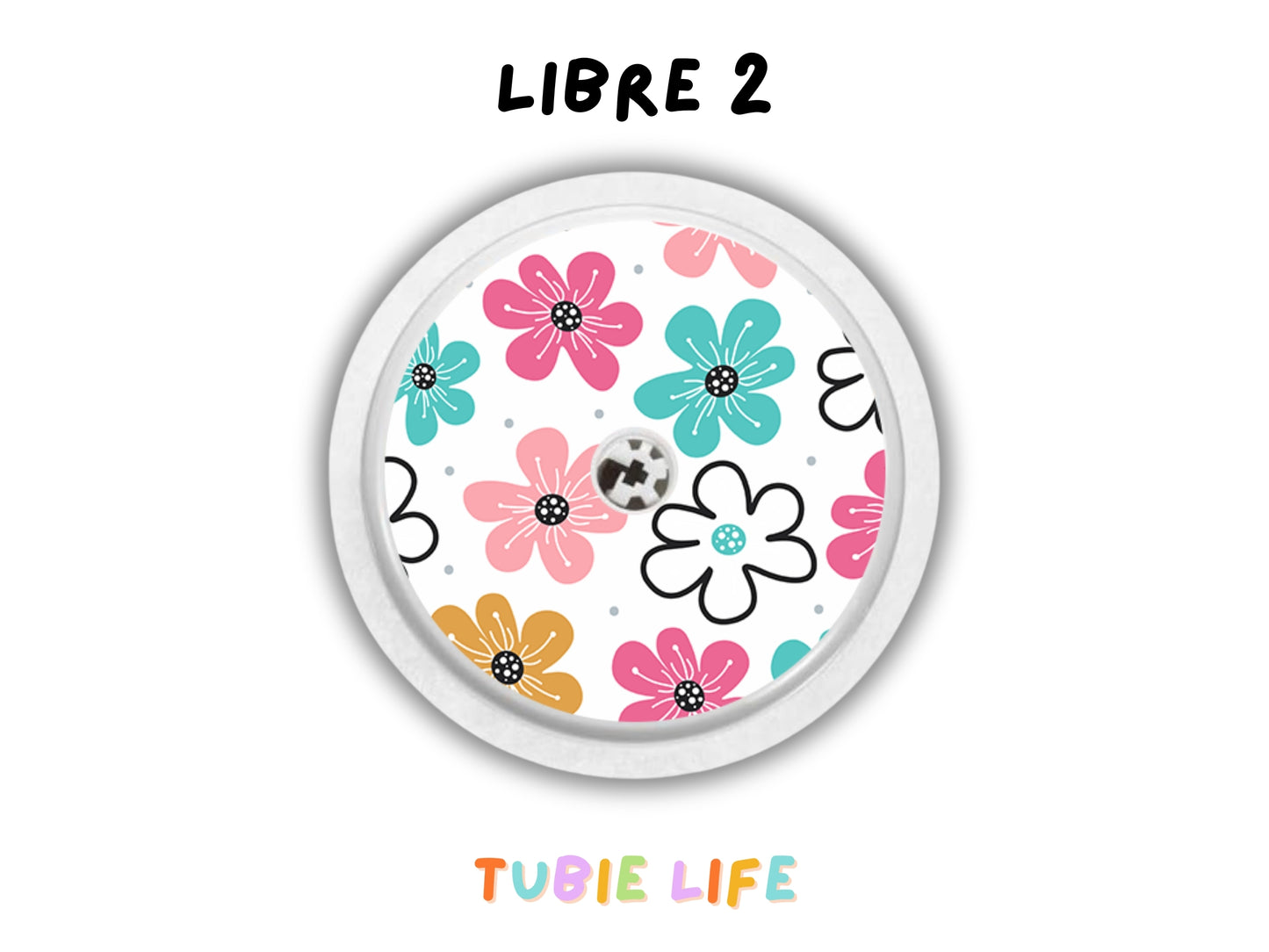 Diabetes Device Decals stickers for Libre 2, Dexcom G6, Medtronic minimed, omnipod, t-slim, Libre 3 pastel flowers