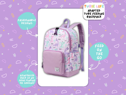 Light Pink Dinosaur Tubie Life Adapted Backpack Large Kids