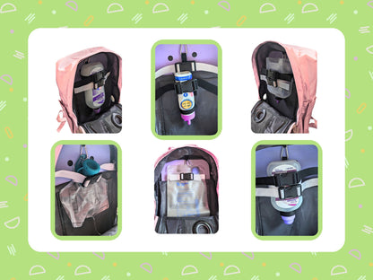 Purple Unicorn Tubie Life Adapted Backpack Large Kids