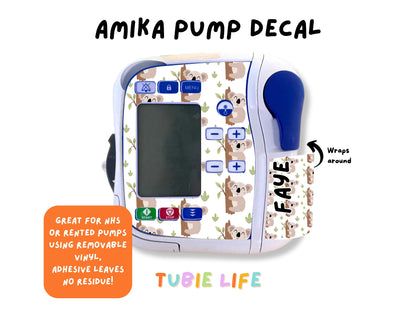 Feeding Pump Sticker Tubie Life for Fresenius Amika, Abbott Freego, Nutrica Infinity and Infinity 3 - Koala