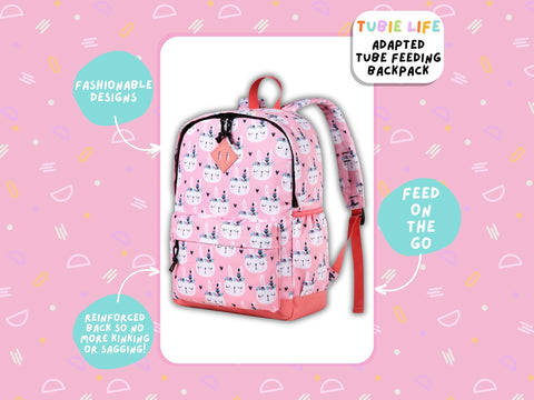 Pink Bunny Tubie Life Adapted Backpack Large Kids