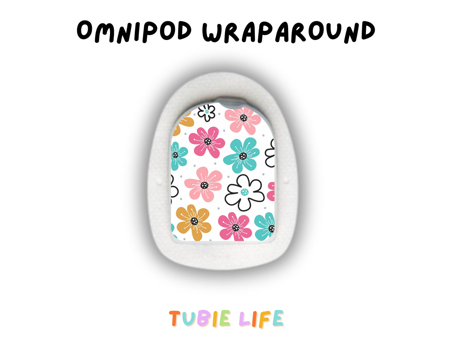 Diabetes Device Decals stickers for Libre 2, Dexcom G6, Medtronic minimed, omnipod, t-slim, Libre 3 pastel flowers