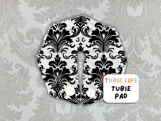 Tubie Pad Tubie Life G Tube Pad black and white pattern