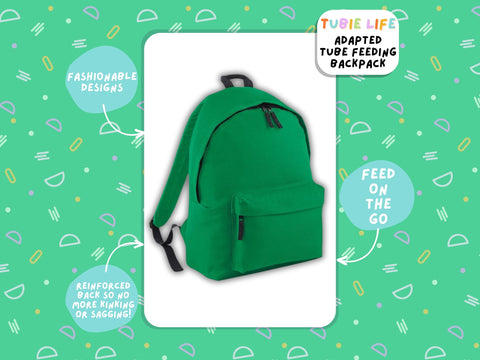 Green Tubie Life Adapted Backpack Essentials