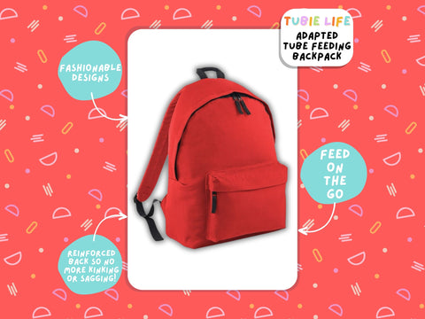 Red Tubie Life Adapted Backpack Essentials