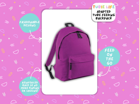 Magenta Tubie Life Adapted Backpack Essentials