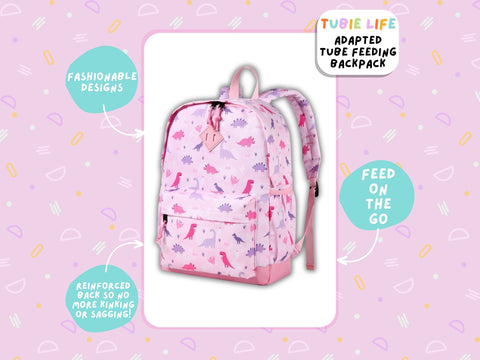 Pink Dinosaur Tubie Life Adapted Backpack Large Kids