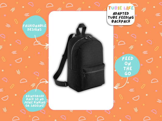 Mini Black Tubie Life Adapted Backpack Essentials