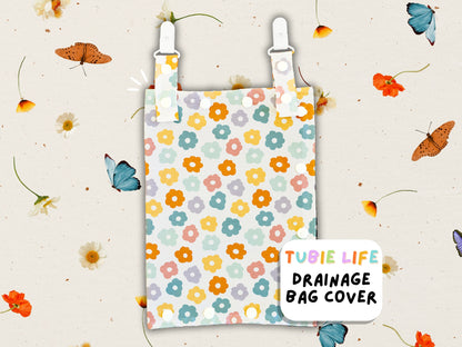 Drainage Bag Cover Tubie Life Catheter cover colourful flowers