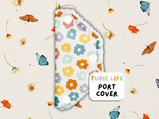 Port Cover Tubie Life Tubie Cover connector cover colourful flowers