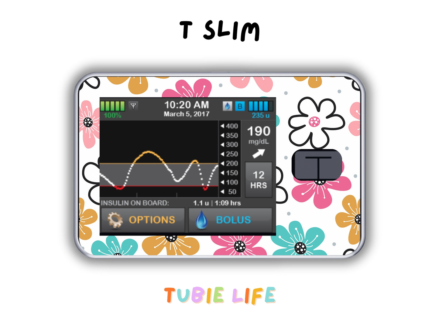 Diabetes Device Decals stickers for Libre 2, Dexcom G6, Medtronic minimed, omnipod, t-slim, Libre 3 pastel flowers