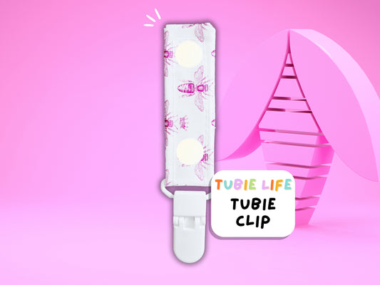 Tubie Clip Tubie Life Line Clip pink bee