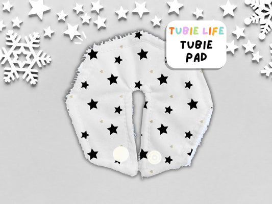 Tubie Pad Tubie Life G Tube Pad black and white stars