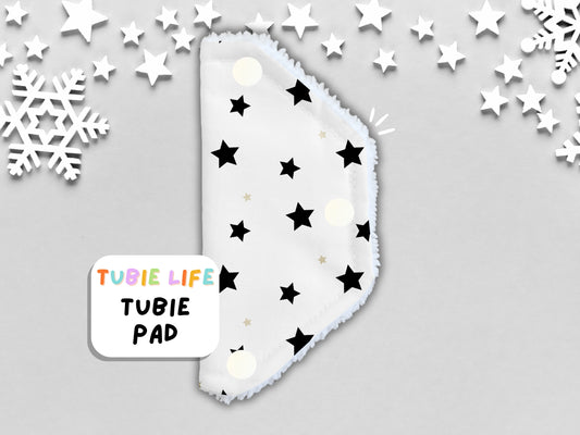 Port Cover Tubie Life Tubie Cover connector cover Black and white stars