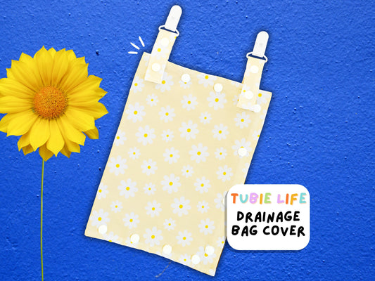 Drainage Bag Cover Tubie Life Catheter cover yellow daisy