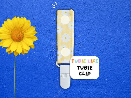 Tubie Clip Tubie Life Line Clip yellow daisy