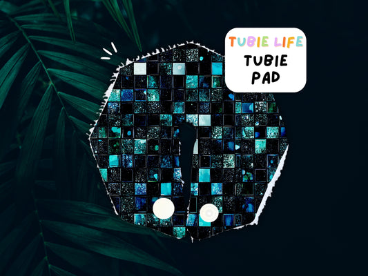 Tubie Pad Tubie Life G Tube Pad emerald green squares