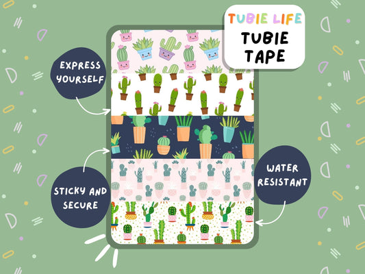 TUBIE TAPE Tubie Life cactus ng tube tape for feeding tubes and other tubing