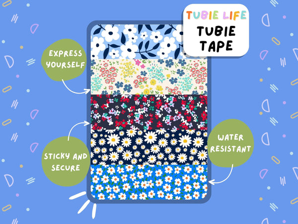 TUBIE TAPE Tubie Life ditsy ng tube tape for feeding tubes and other tubing
