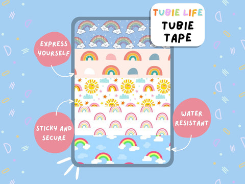 TUBIE TAPE Tubie Life rainbow ng tube tape for feeding tubes and other tubing