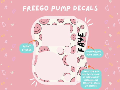 FreeGo Pump Sticker Tubie Life Feeding Pump Decal for Abbott FreeGo tube feeding pumps