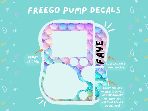 FreeGo Pump Sticker Tubie Life Feeding Pump Decal for Abbott FreeGo tube feeding pumps