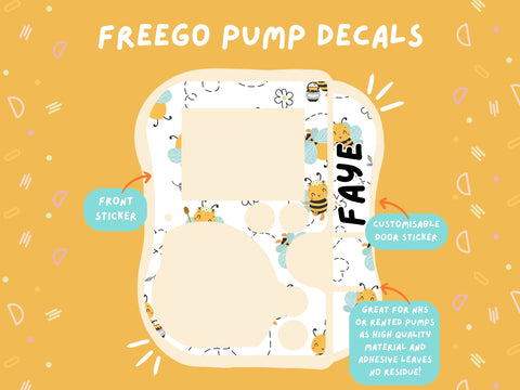 FreeGo Pump Sticker Tubie Life Feeding Pump Decal for Abbott FreeGo tube feeding pumps