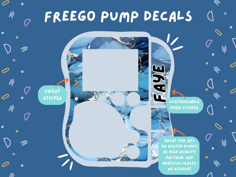 FreeGo Pump Sticker Tubie Life Feeding Pump Decal for Abbott FreeGo tube feeding pumps