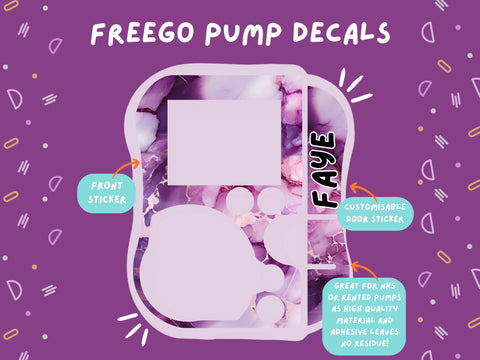 FreeGo Pump Sticker Tubie Life Feeding Pump Decal for Abbott FreeGo tube feeding pumps