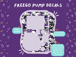 FreeGo Pump Sticker Tubie Life Feeding Pump Decal for Abbott FreeGo tube feeding pumps