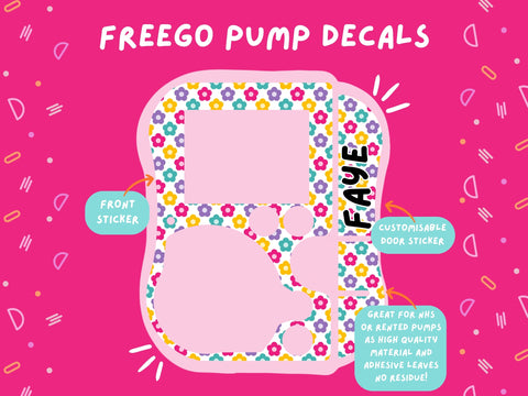 FreeGo Pump Sticker Tubie Life Feeding Pump Decal for Abbott FreeGo tube feeding pumps