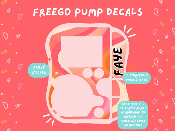 FreeGo Pump Sticker Tubie Life Feeding Pump Decal for Abbott FreeGo tube feeding pumps