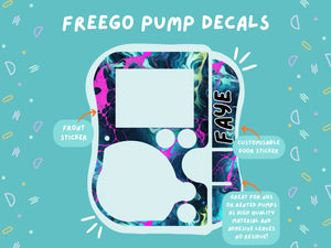 FreeGo Pump Sticker Tubie Life Feeding Pump Decal for Abbott FreeGo tube feeding pumps
