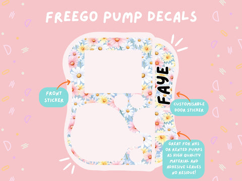 FreeGo Pump Sticker Tubie Life Feeding Pump Decal for Abbott FreeGo tube feeding pumps