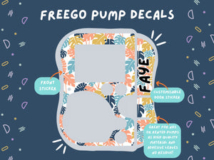 FreeGo Pump Sticker Tubie Life Feeding Pump Decal for Abbott FreeGo tube feeding pumps