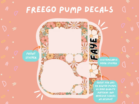 FreeGo Pump Sticker Tubie Life Feeding Pump Decal for Abbott FreeGo tube feeding pumps